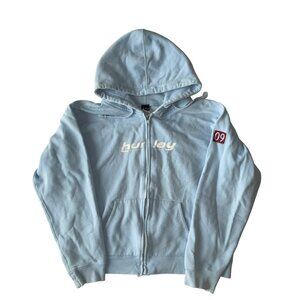 Women's Hurley Full Zip Hoodie Size Small Light Blue Color, Pre-Owned